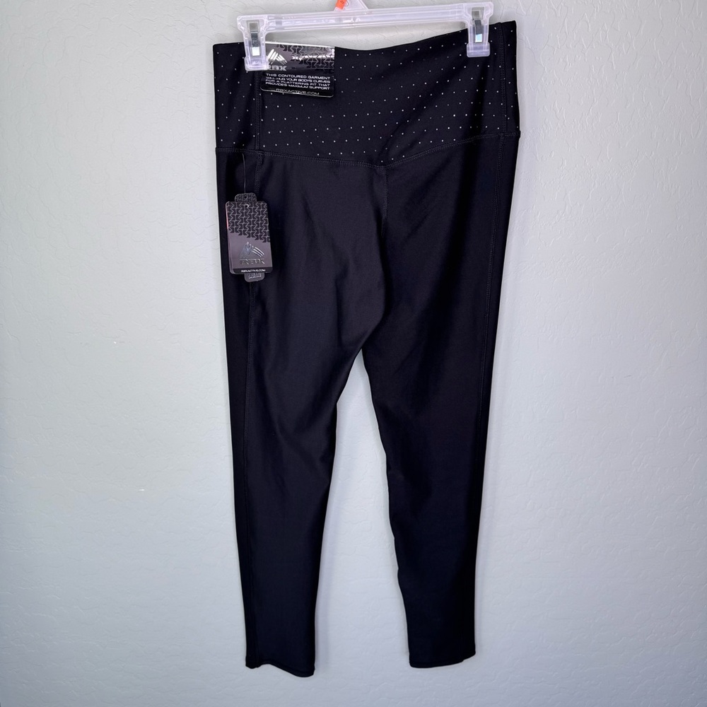 RBX Women’s Yoga Leggings Performance Black Large Ankle Length Skinny NWT - Picture 3 of 14